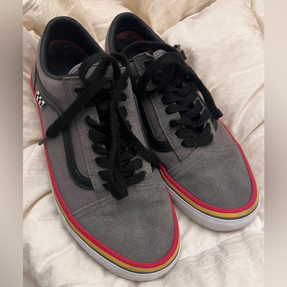 VANS Old Skool Rasta Gray skateboard shoes 7